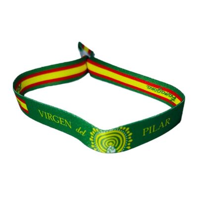 Pulsera - Virgen del Pilar Zaragoza - Bandera España - P074