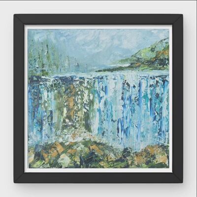 Mighty Angel - Rush, Original Radiant Angel Canvas Painting, Hand Made Wall Art, Textured Acrylic Painting