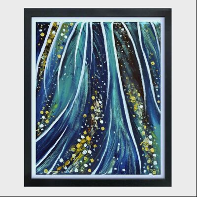 Acryllium - Echo, Original Dynamic Abstract Canvas Painting, Hand Made Wall Art, Bold Layered Acrylic Artwork