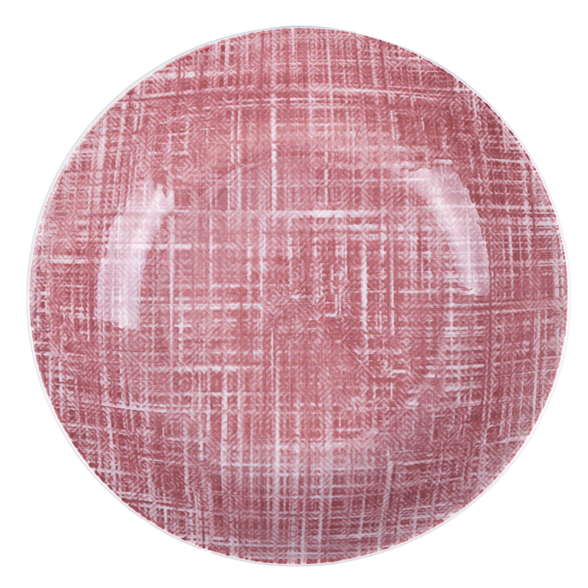 Tiefer Porzellanteller, Flieder, Textur