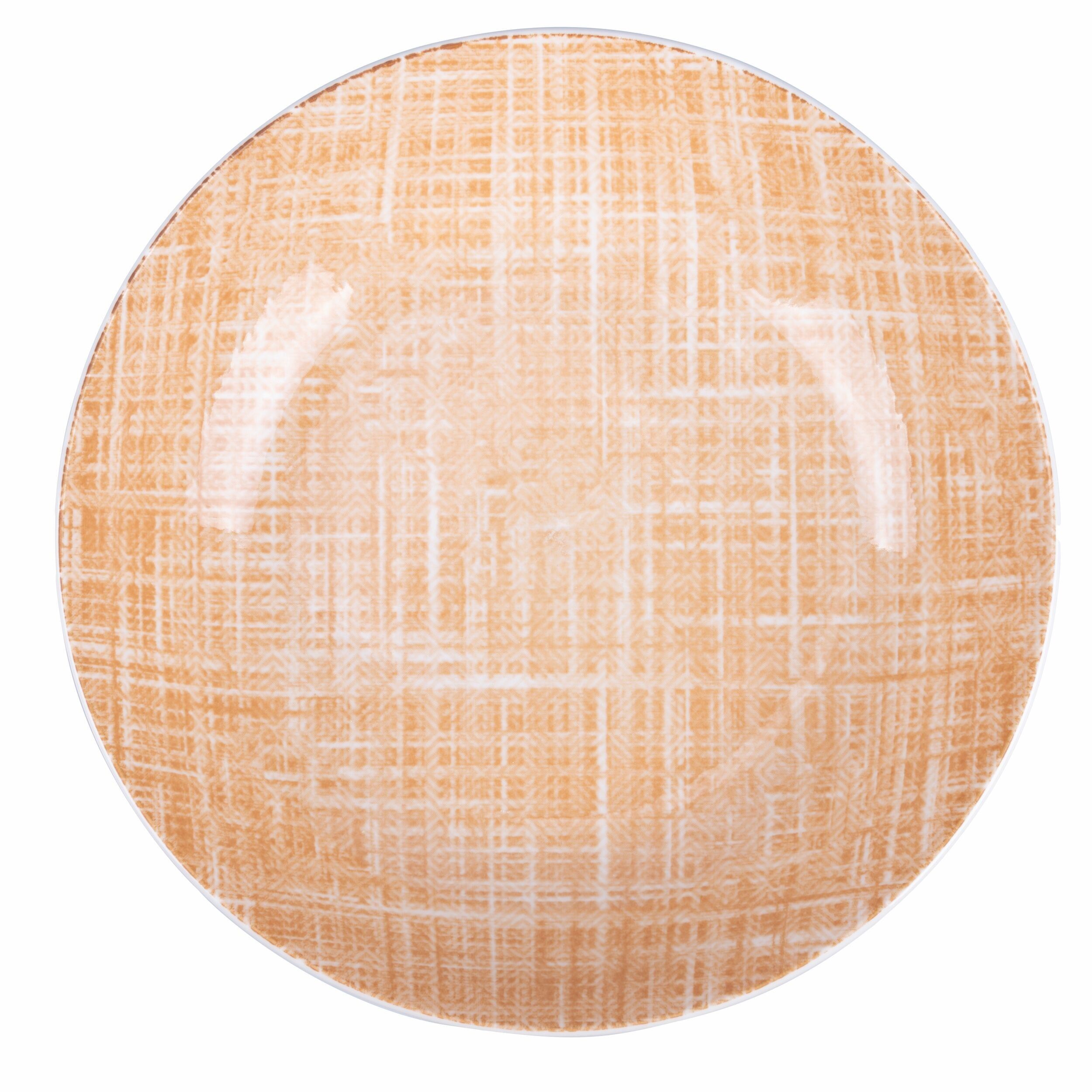 Tiefer Porzellanteller, Sand, Textur