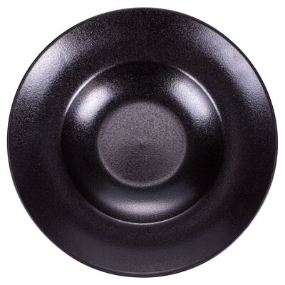 Piatto fondo bianco in gres, Horeca Black