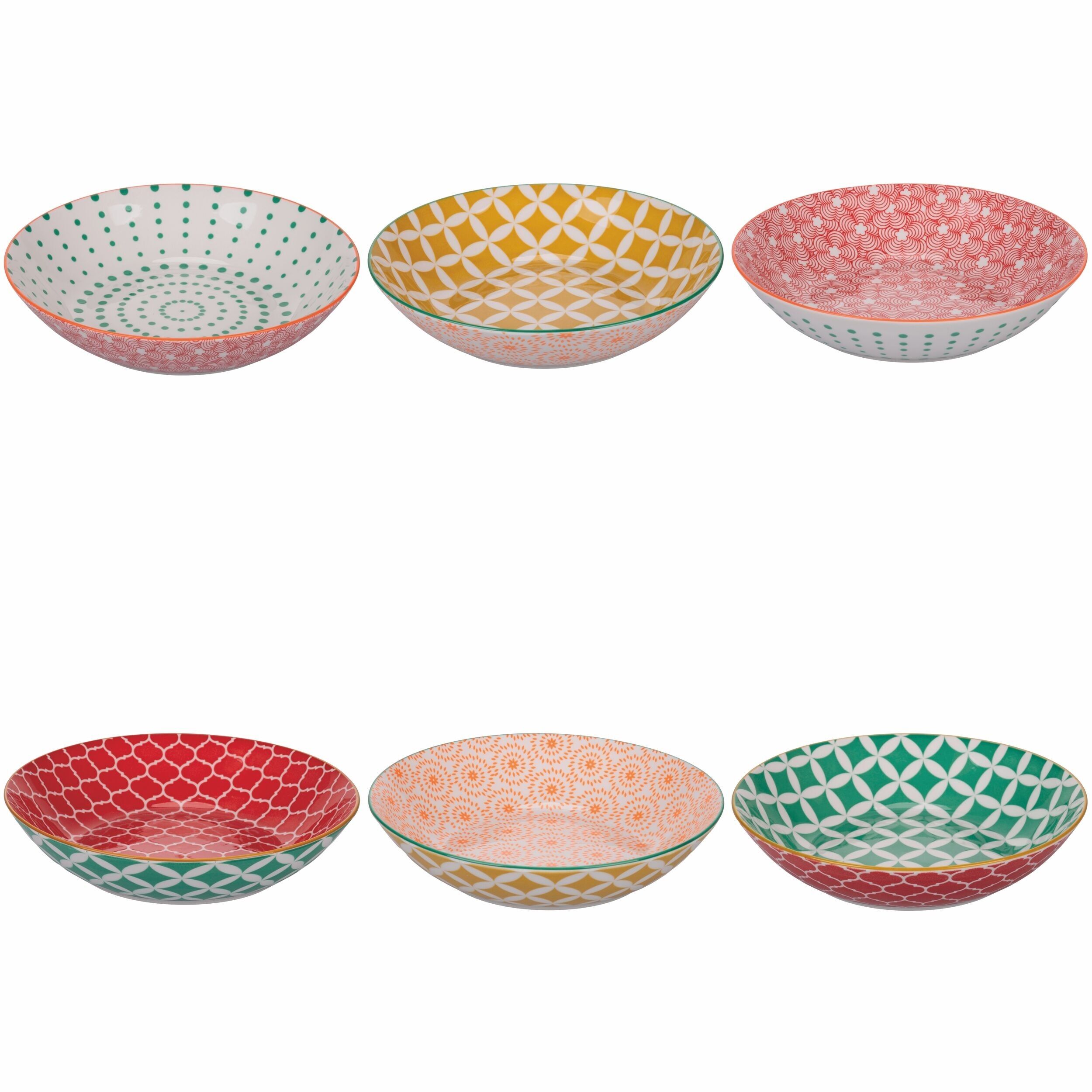 Deep porcelain plate, double decoration, Confusion in Colors