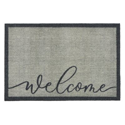 Il mio tappetino in nylon - Il mio benvenuto grigio