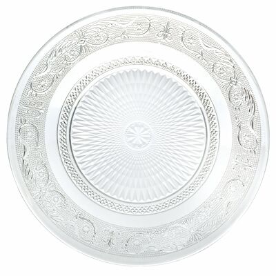 Serving dish Ø 33 cm in glass, Imperial
