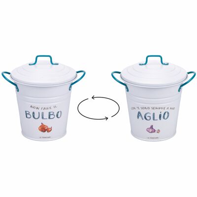 Seau à ail/oignon avec couvercle, Le Travisate