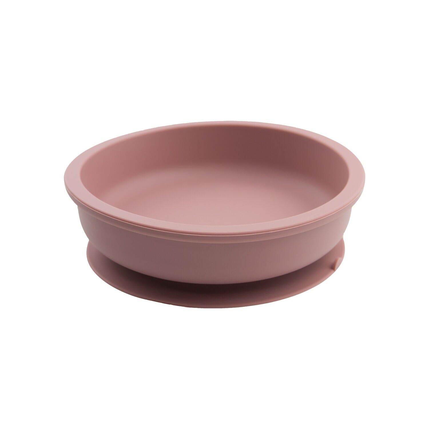 Loria Silicone Suction Cup Bowl Dark Pink