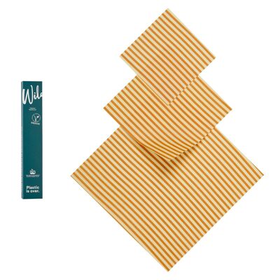 Vegan Oilcloth Set (S/M/L) - Honey