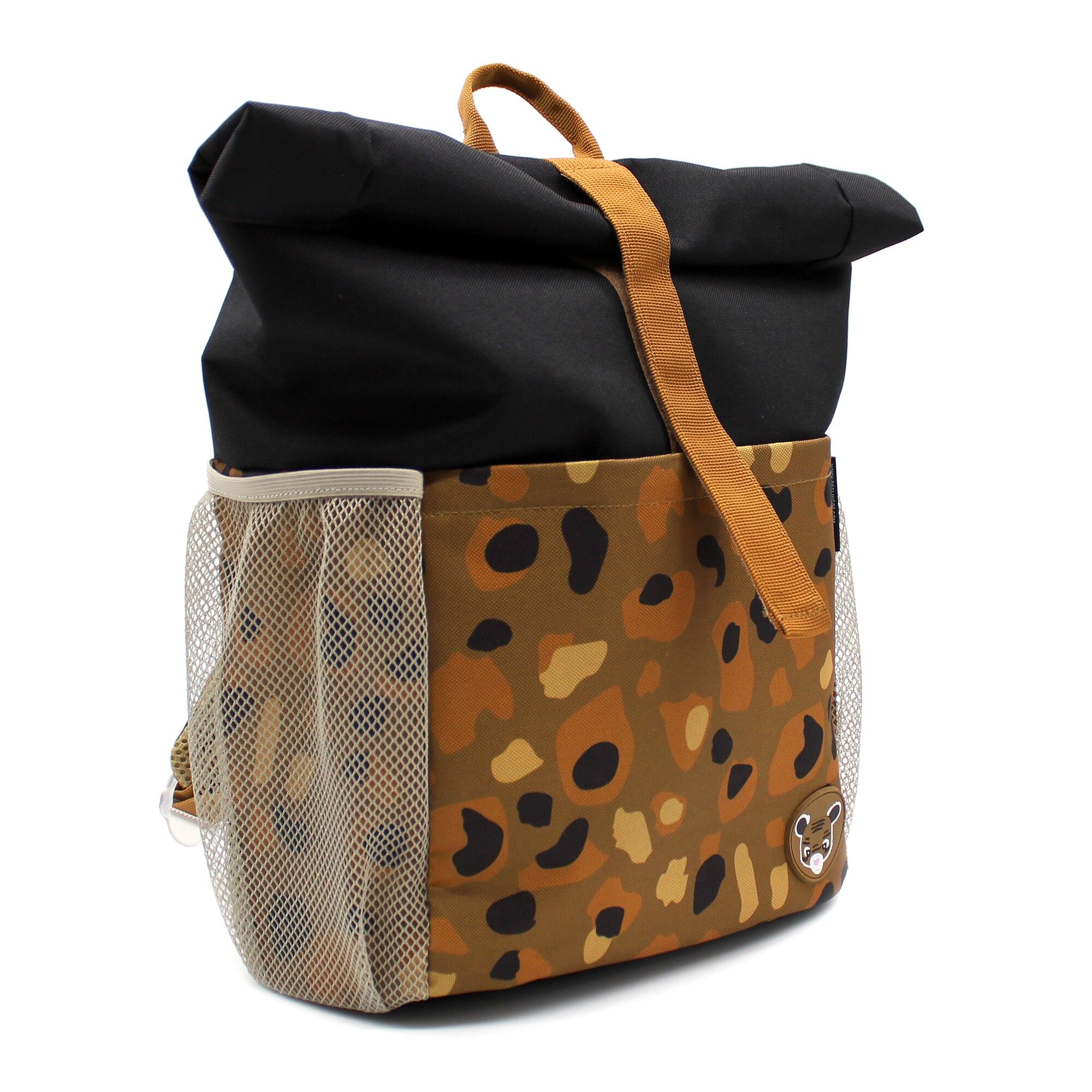 LES DEGLINGOS Kinder-Rolltop-Rucksack Speculos der Tiger