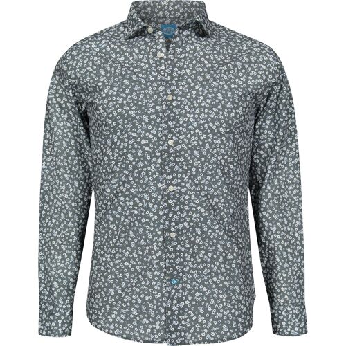 PAROS Organic Floral Shirt grey