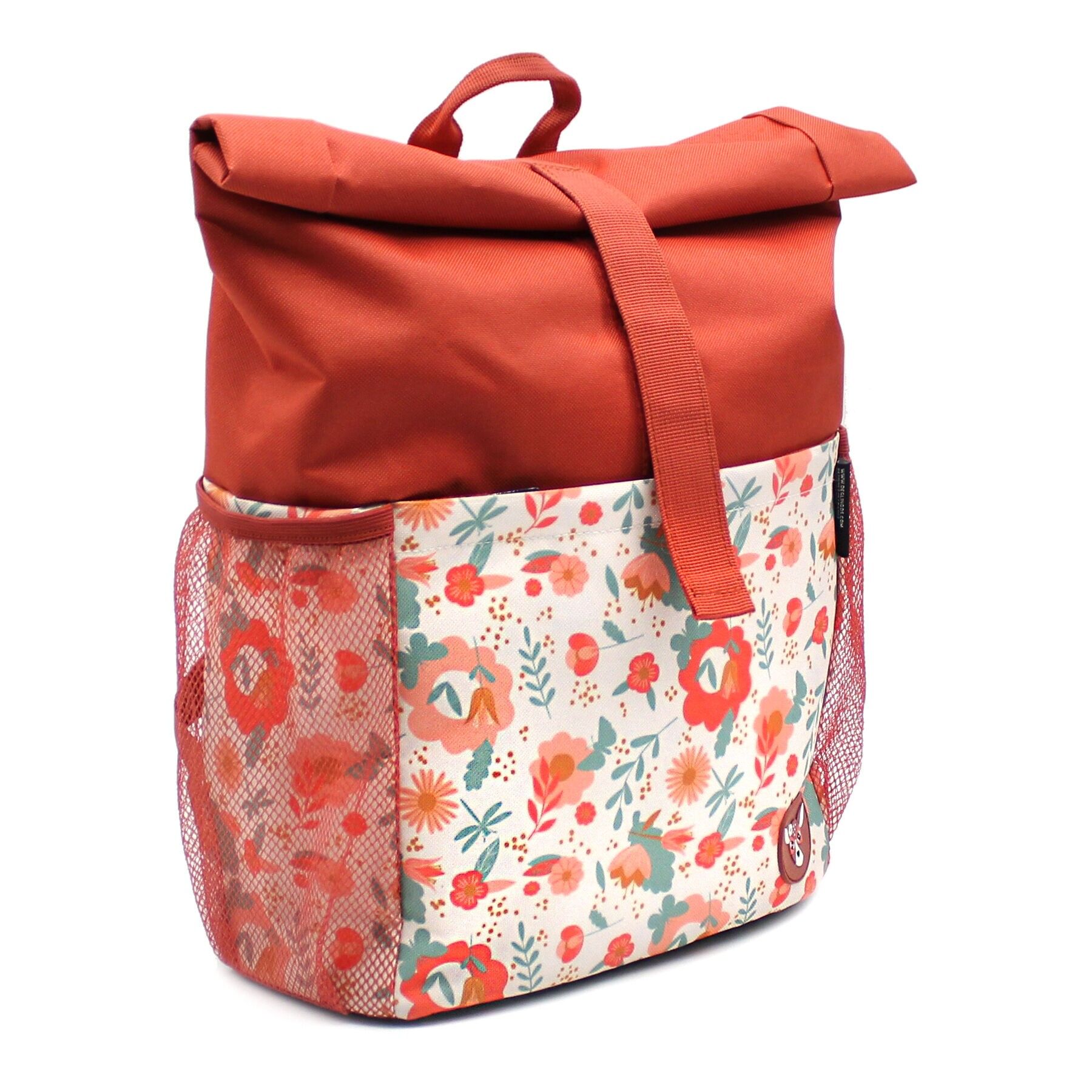 LES DEGLINGOS Kinder Rolltop-Rucksack Melimelos die Hirschkuh