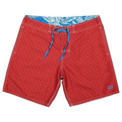 Short de plage OPUNOHU RPET rouge