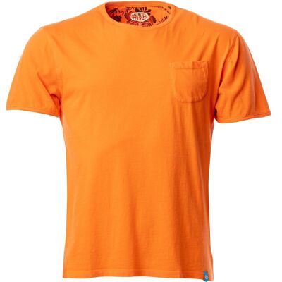 T-shirt con taschino MARGARITA arancione