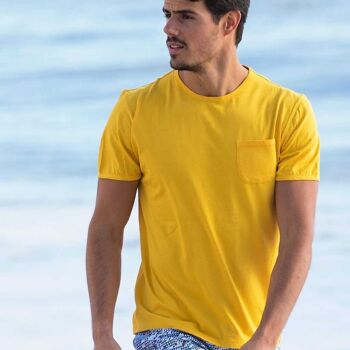 T-shirt poche MARGARITA jaune 3