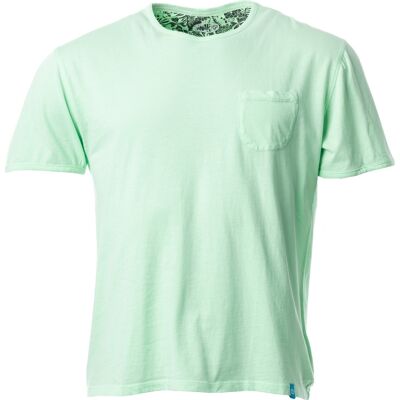 Camiseta bolsillo MARGARITA verde claro