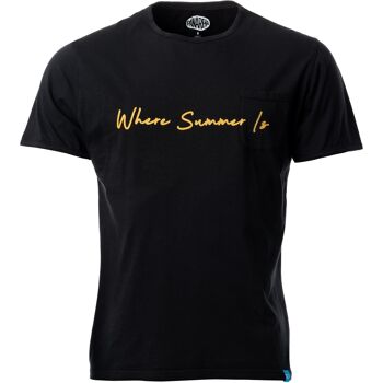 T-shirt WHEREABOUT noir 1