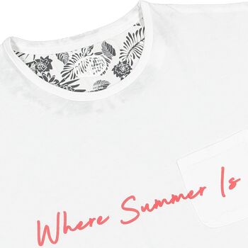 T-shirt WHEREABOUT blanc 2
