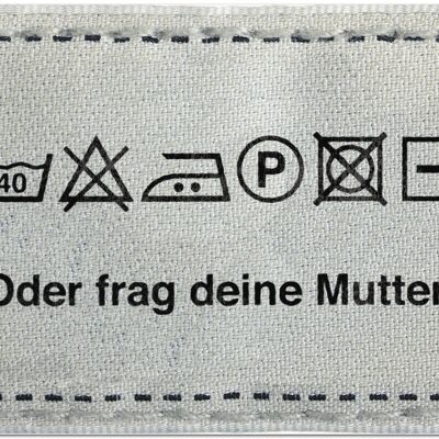 Carte postale "Liste de lessive - Ou demande à ta mère." 