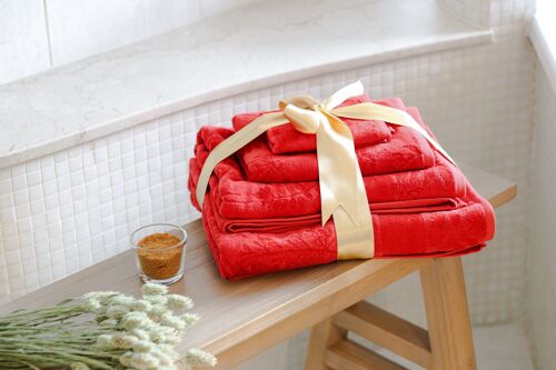 Passionate Red Towel Set