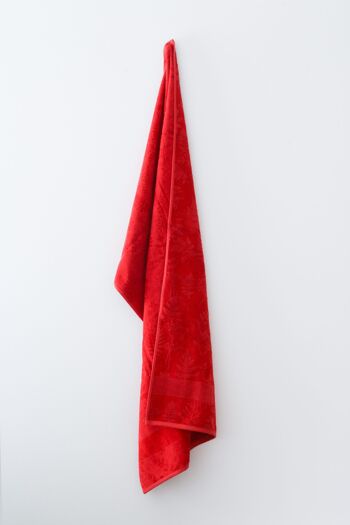 Ensemble de serviettes rouge passionné 5