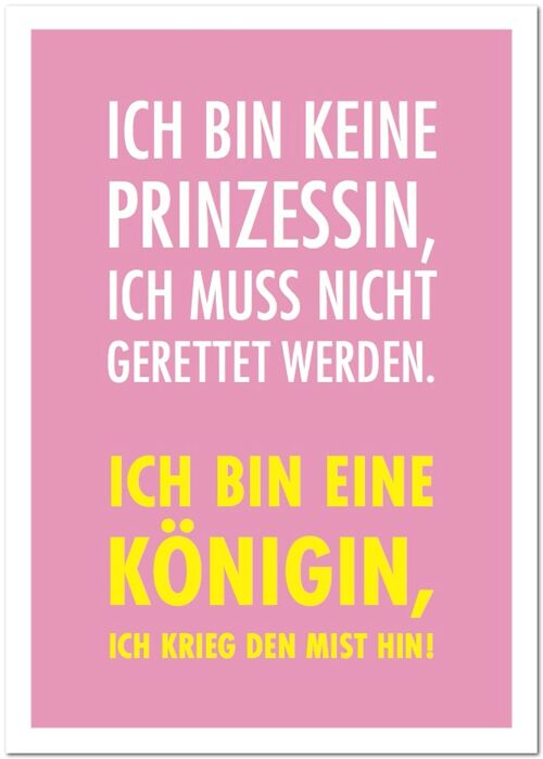 Postkarte "Prinzessin"