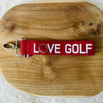 Porte clés, love golf