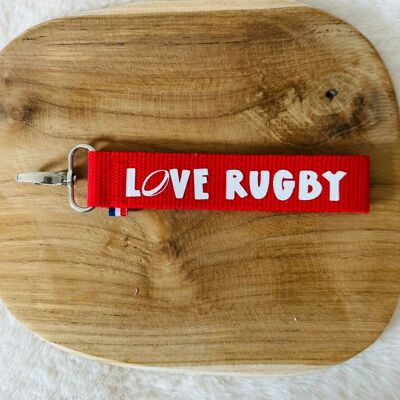 Key ring, love rugby
