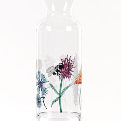 QUEEN BEE GLASS CARAFE VASE