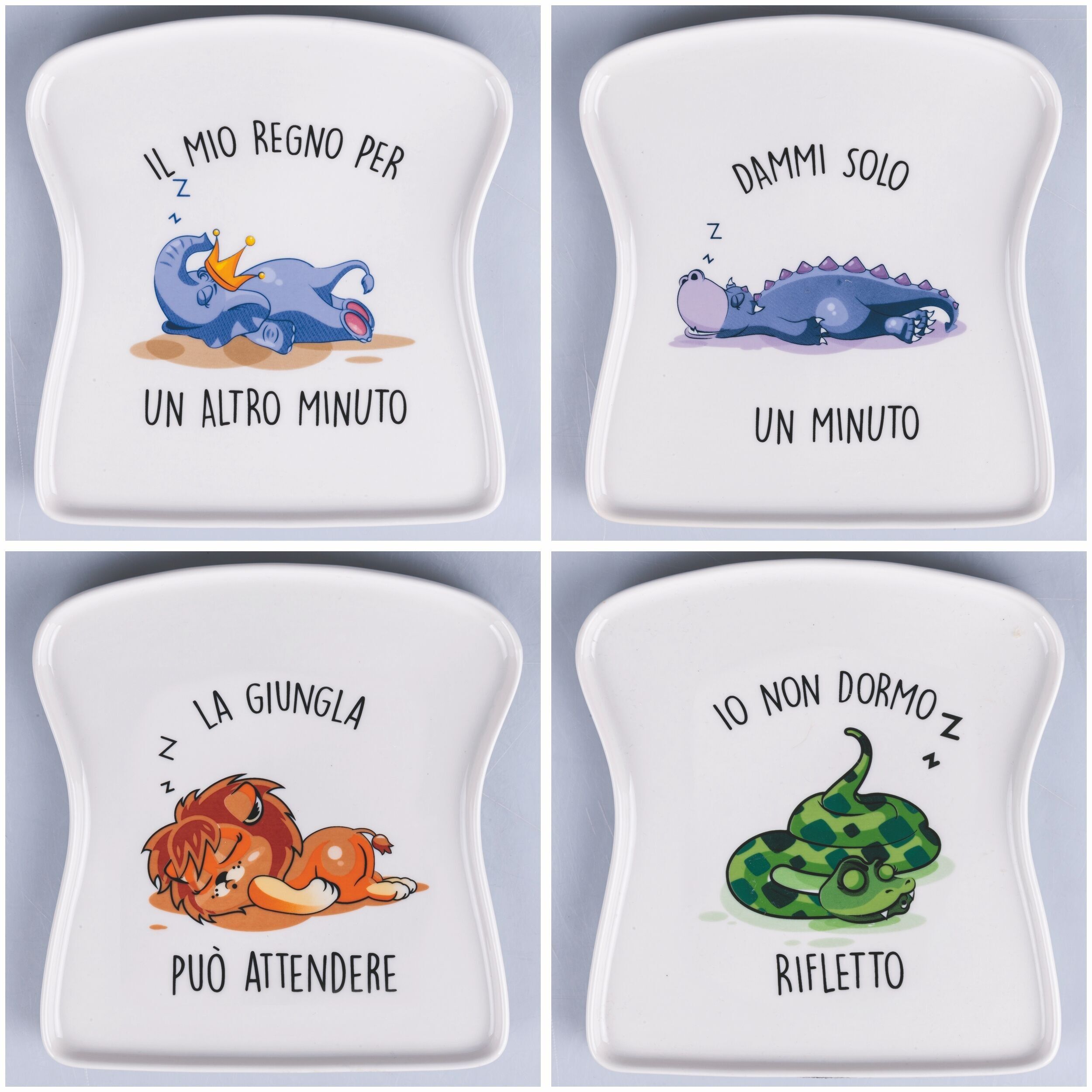 Porcelain Toast Plate, Lazy