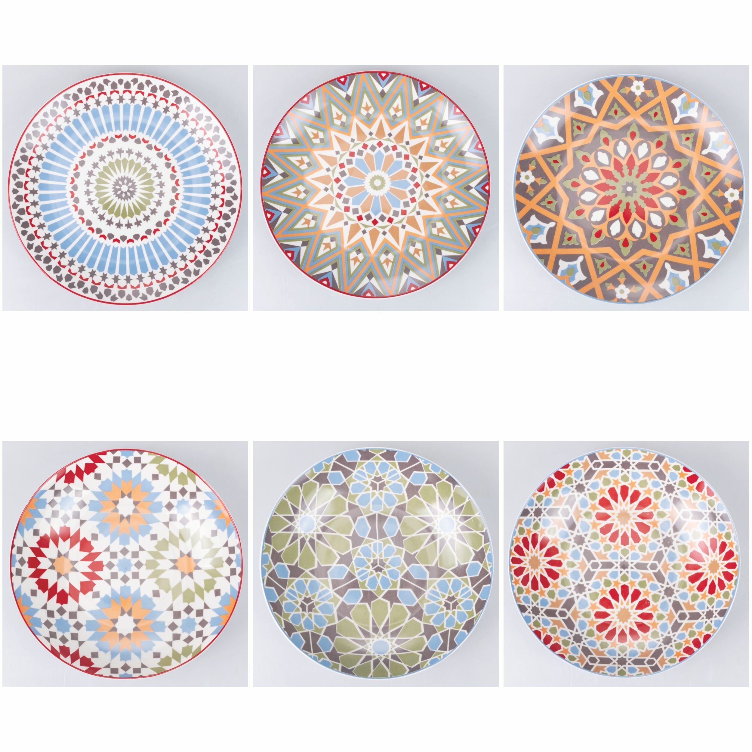 Porcelain fruit plate, exotic style, Casablanca