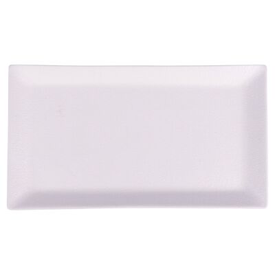 Rectangular plate 29x16 cm in stoneware, Horeca White