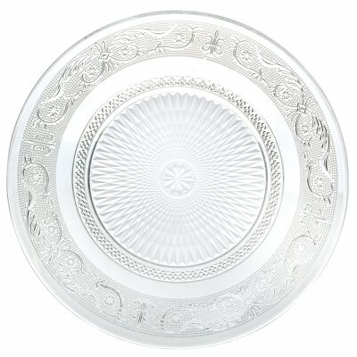 Glass flat plate Ø 25.5 cm, Imperial