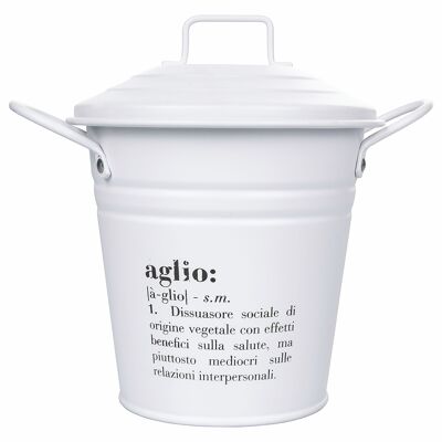 Cubo de ajo con tapa, Victoria
