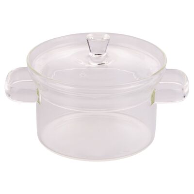 Container with lid 300 ml in borosilicate glass, Glass