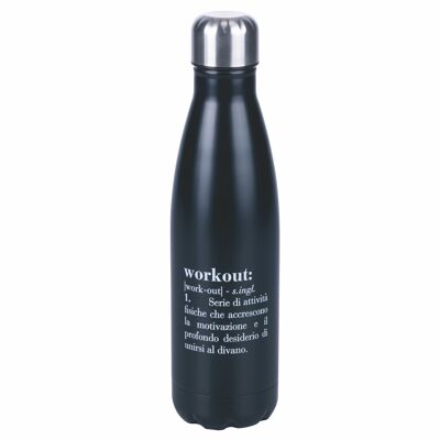 Bouteille isotherme 24h en acier inoxydable 500 ml, Victionary Workout