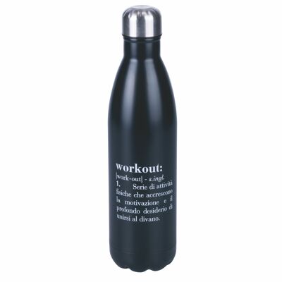 Bouteille isotherme 24h en acier inoxydable 750 ml, Victionary Workout