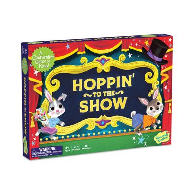 Peaceable Kingdom Cooperative Game - Hoppin' to the Show Game