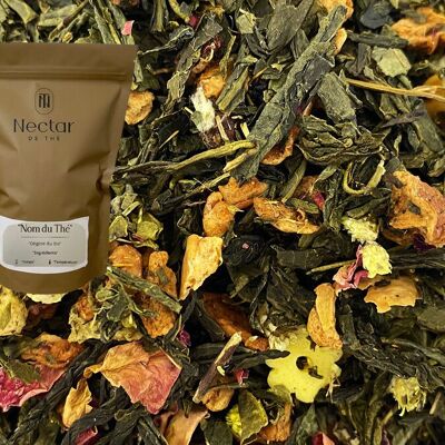 Tè verde - Tè freddo alla pesca - Bustina sfusa da 100 g