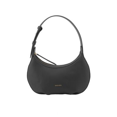 Borsa hobo modello Rose, realizzata a Ubrique in pelle bovina di prima qualità, di colore nero.