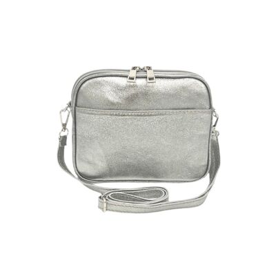 Genuine leather shoulder bag, Made in Italy, art. 112509