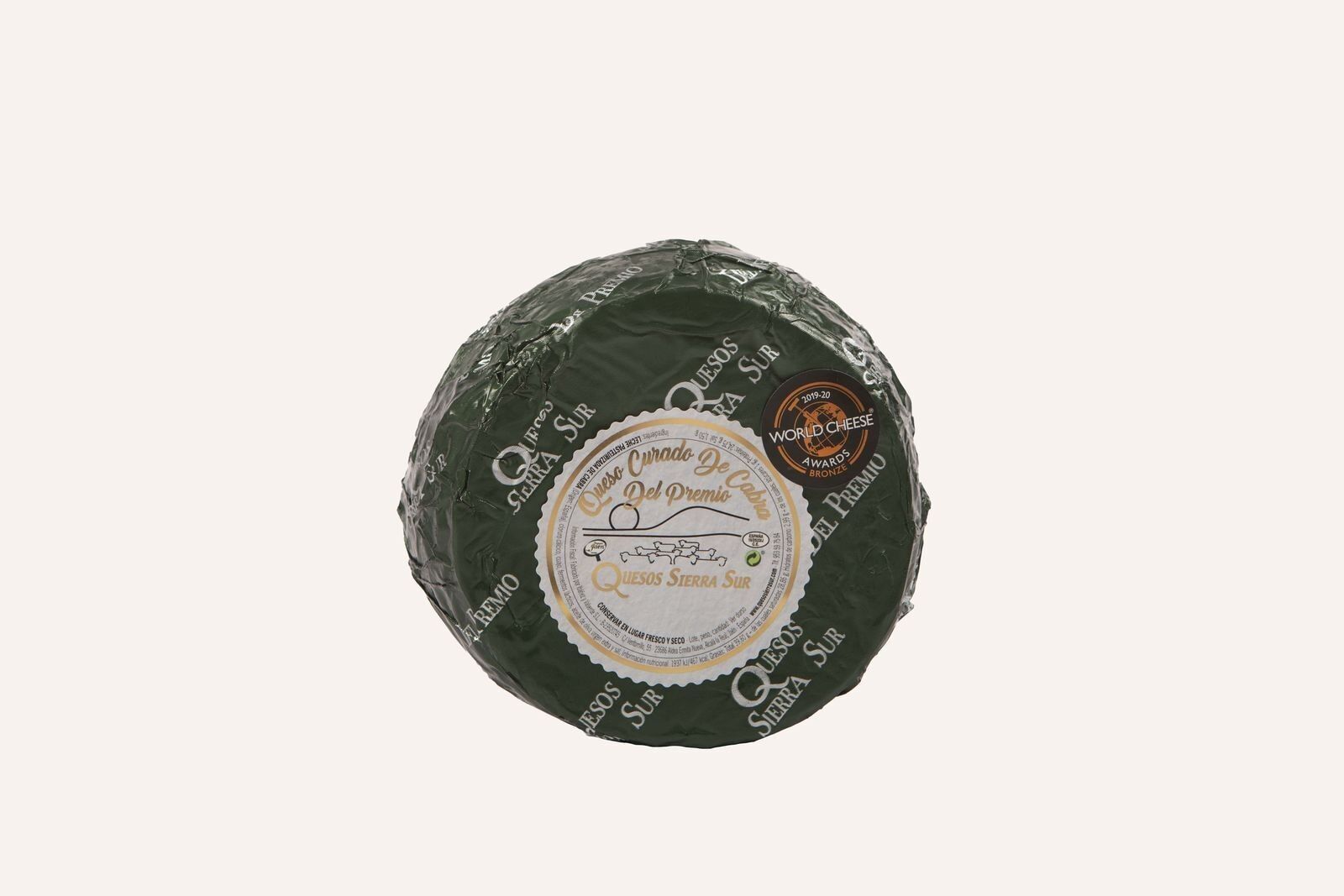 Formaggio di capra stagionato, di medie dimensioni, a pasta intera | Gold World Cheese Awards 2024 | Quesos Sierra Sur