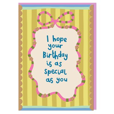 Spero che il tuo compleanno sia speciale come te (DYD03)