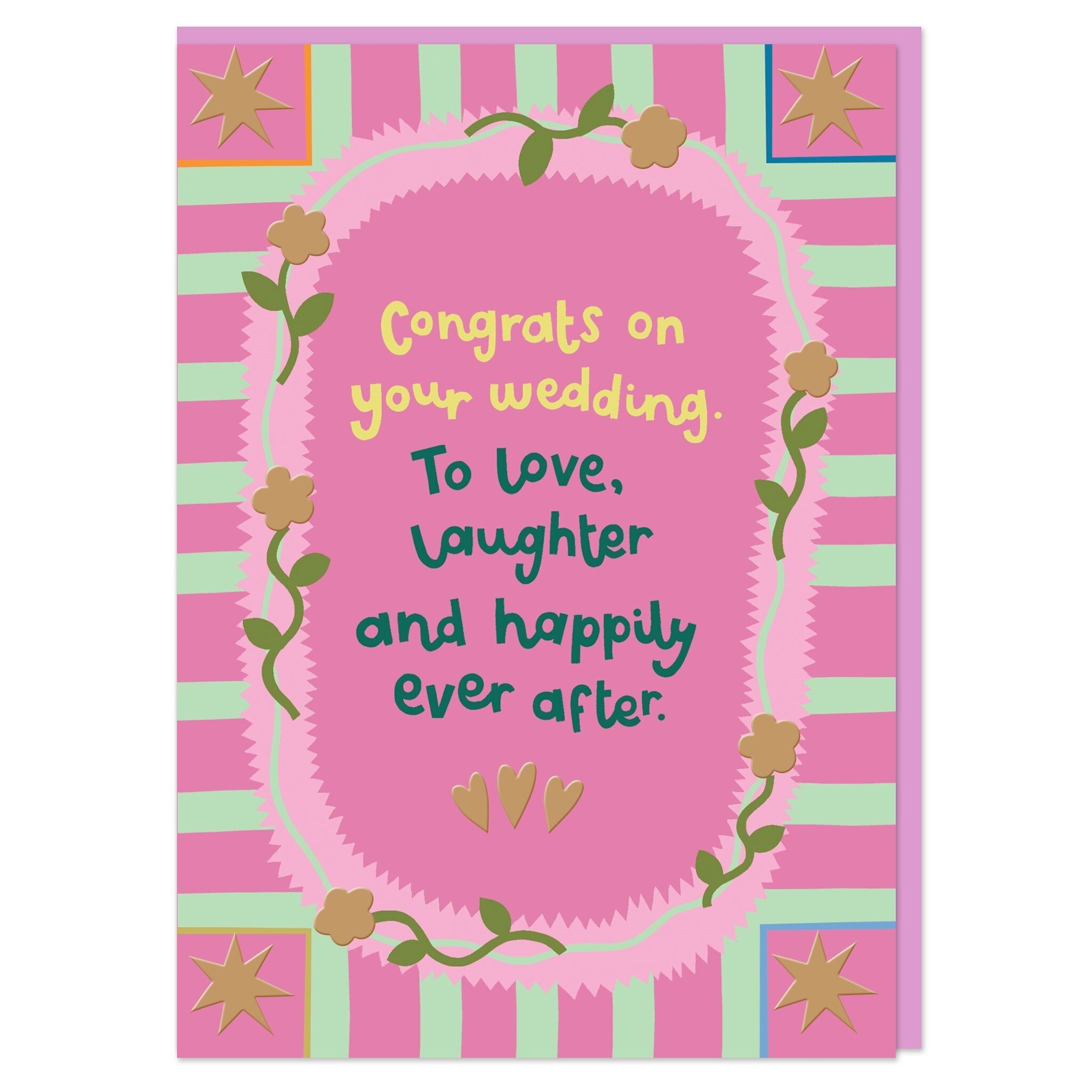 Felicidades por tu boda, por amar la risa y ser felices para siempre (DYD08)