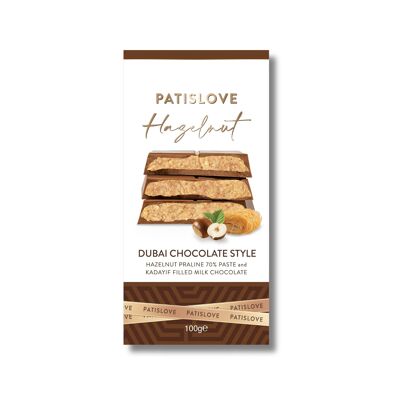 Pralina di nocciole e cioccolato al latte Kadayif, 100 g