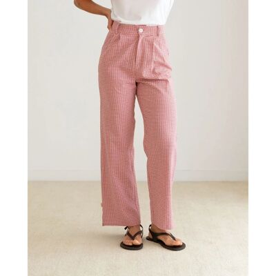 Pantaloni Vichy Borgogna