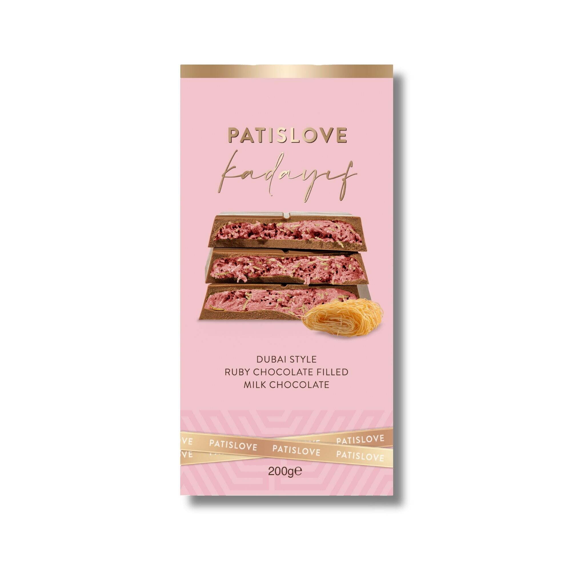 Ruby Chocolate Cream & Kadayif Milk Chocolate, 200G