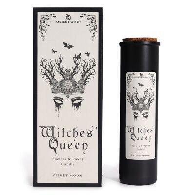 Vela de la Reina de las Brujas (Aroma a Luna de Terciopelo) Bruja Antigua