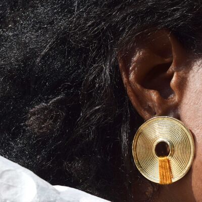 ATHÉNA saffron earrings