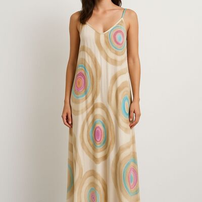 VESTIDO LEVINCHO CON ESTAMPADO EN ESPIRAL