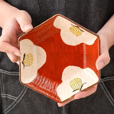 Plato Minoyaki Hexagonal